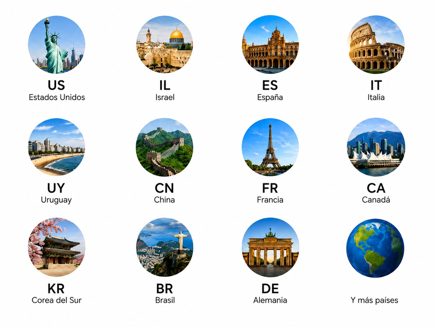 Países donde Casa Córdoba coordina repatriaciones